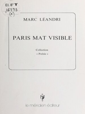 cover image of Paris mat visible